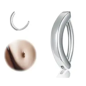 Piercing Argolla Ovalada Acero Argbovac