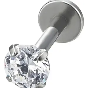 Piercing Labret Joya Quirurgico 1 Und Plateado